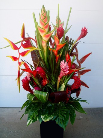 Tropical Flower Arrangement Brevard County Melbourne Florida Vero Beach Heliconia