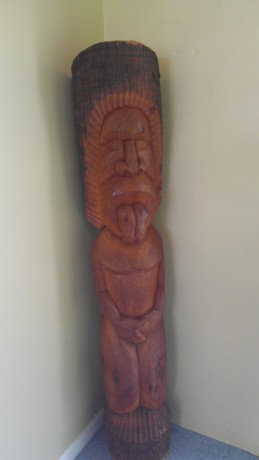 tongue tiki vintage carving