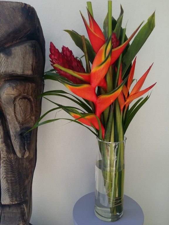 Fresh Cut Tropical Flowers Heliconia Ginger